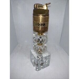 Evan’s gold Gilt and crystal table top  7.5 H